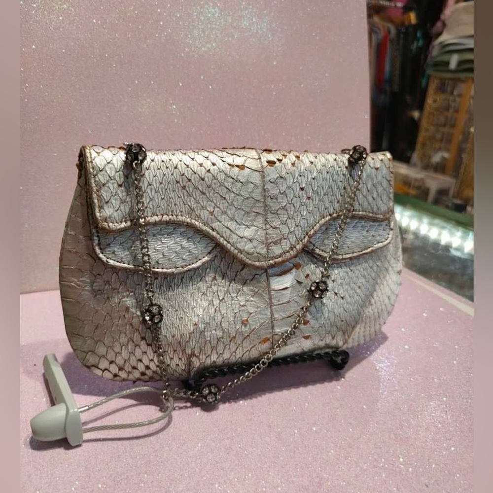 Vintage 60’s Python Mini Evening Bag - image 3